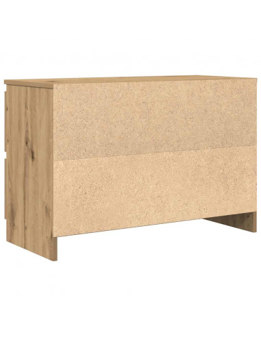 Mobile TV Rovere Artigianale 80x35x54 cm in Legno Multistrato