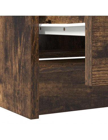 Mobile TV Rovere Fumo 40x35x54 cm in Legno Multistrato