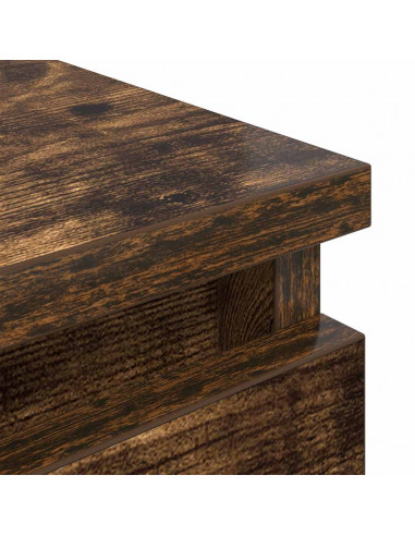 Mobile TV Rovere Fumo 80x35x54 cm in Legno Multistrato