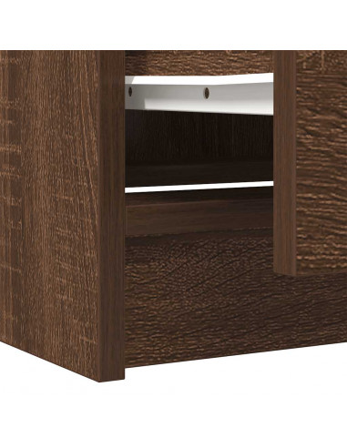 Mobile TV Rovere Marrone 40x35x54 cm in Legno Multistrato