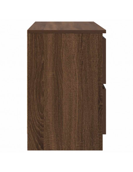 Mobile TV Rovere Marrone 80x35x54 cm in Legno Multistrato