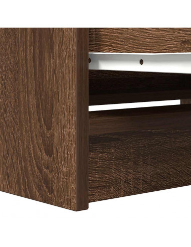 Mobile TV Rovere Marrone 80x35x54 cm in Legno Multistrato