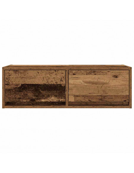 Mobili Porta TV 2 pz Legno Antico 80x31x25,5 cm in Truciolato
