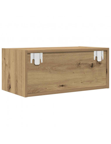 Mobili Porta TV 2 pz Rovere Artigianale 60x31x25,5cm Truciolato