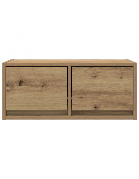 Mobili Porta TV 2 pz Rovere Artigianale 60x31x25,5cm Truciolato