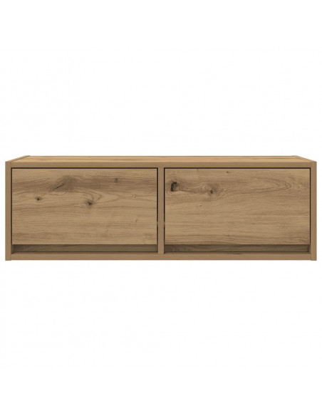 Mobili Porta TV 2 pz Rovere Artigianale 80x31x25,5cm Truciolato