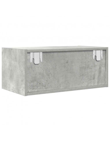 Mobili TV 2 pz Grigio Cemento 60x31x25,5cm in Legno Multistrato