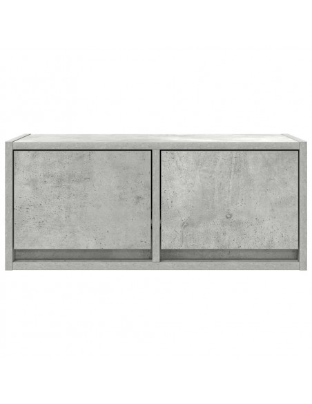 Mobili TV 2 pz Grigio Cemento 60x31x25,5cm in Legno Multistrato