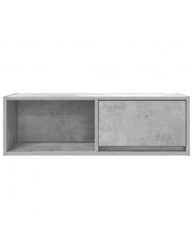 Mobili TV 2 pz Grigio Cemento 80x31x25,5cm in Legno Multistrato