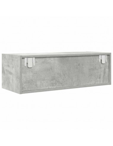 Mobili TV 2 pz Grigio Cemento 80x31x25,5cm in Legno Multistrato