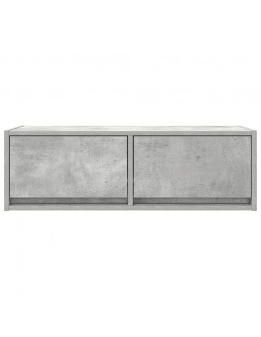 Mobili TV 2 pz Grigio Cemento 80x31x25,5cm in Legno Multistrato