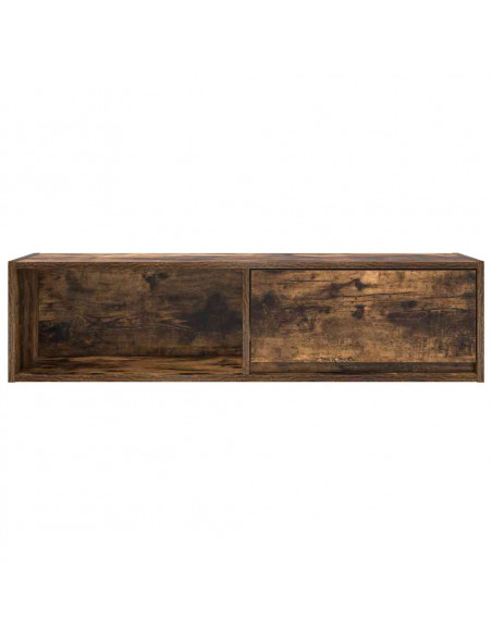 Mobili TV 2 pz Rovere Fumo 100x31x25,5 cm Legno Multistrato
