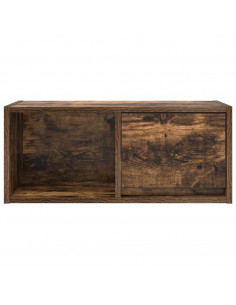 Mobili TV 2 pz Rovere Fumo 60x31x25,5 cm Legno Multistrato 2