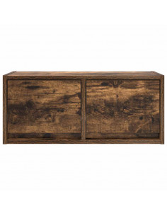 Mobili TV 2 pz Rovere Fumo 60x31x25,5 cm Legno Multistrato 2