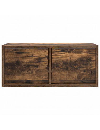 Mobili TV 2 pz Rovere Fumo 60x31x25,5 cm Legno Multistrato
