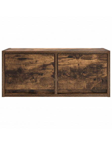 Mobili TV 2 pz Rovere Fumo 60x31x25,5 cm Legno Multistrato