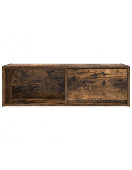 Mobili TV 2 pz Rovere Fumo 80x31x25,5 cm Legno Multistrato