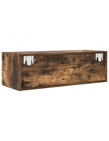 Mobili TV 2 pz Rovere Fumo 80x31x25,5 cm Legno Multistrato