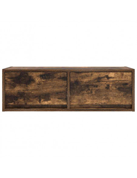 Mobili TV 2 pz Rovere Fumo 80x31x25,5 cm Legno Multistrato
