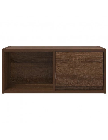 Mobili TV 2 pz Rovere Marrone 60x31x25,5 cm Legno Multistrato