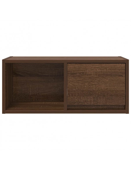 Mobili TV 2 pz Rovere Marrone 60x31x25,5 cm Legno Multistrato