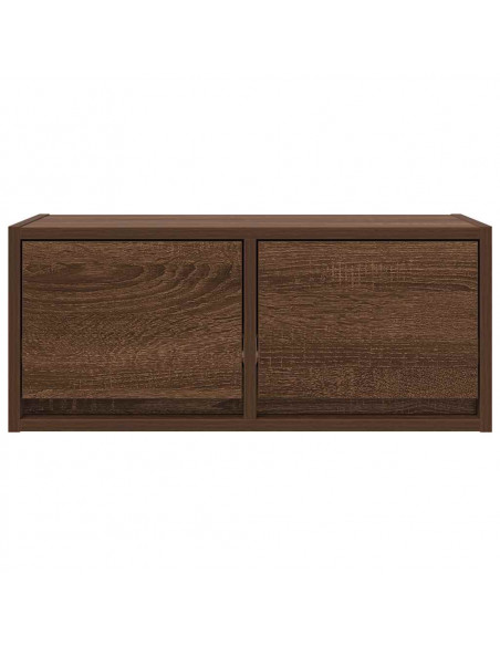 Mobili TV 2 pz Rovere Marrone 60x31x25,5 cm Legno Multistrato