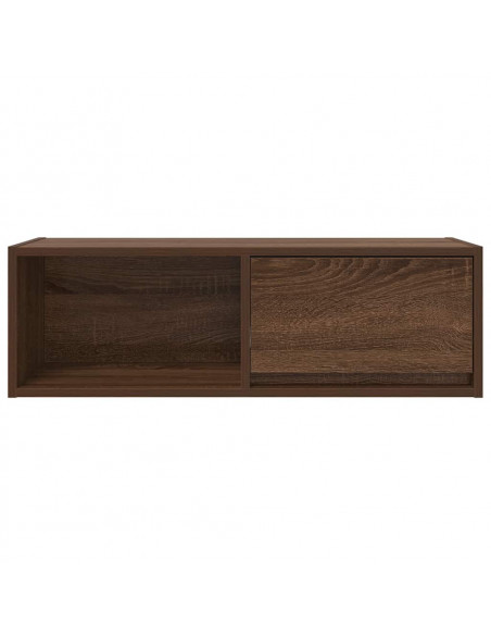 Mobili TV 2 pz Rovere Marrone 80x31x25,5 cm Legno Multistrato