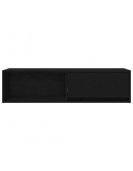 Mobili TV 2 pz Rovere Nero 100x31x25,5 cm in Legno Multistrato