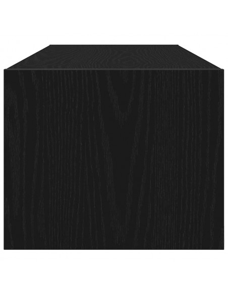 Mobili TV 2 pz Rovere Nero 100x31x25,5 cm in Legno Multistrato