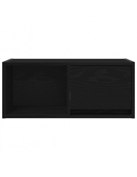 Mobili TV 2 pz Rovere Nero 60x31x25,5 cm in Legno Multistrato