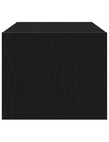 Mobili TV 2 pz Rovere Nero 60x31x25,5 cm in Legno Multistrato