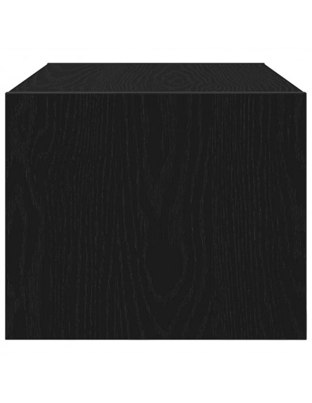 Mobili TV 2 pz Rovere Nero 60x31x25,5 cm in Legno Multistrato