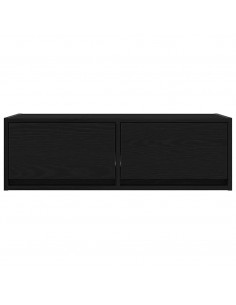 Mobili TV 2 pz Rovere Nero 80x31x25,5 cm in Legno Multistrato 2