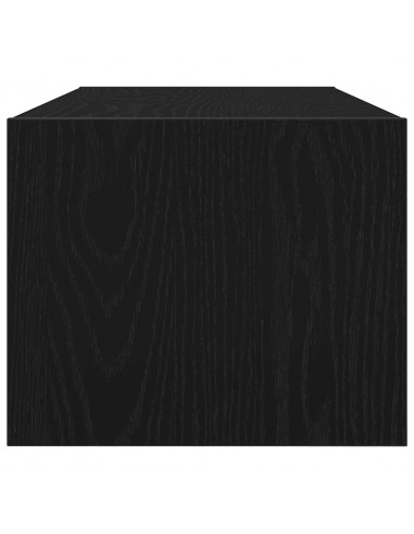 Mobili TV 2 pz Rovere Nero 80x31x25,5 cm in Legno Multistrato