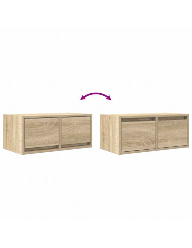 Mobili TV 2 pz Rovere Sonoma 60x31x25,5 cm in Legno Multistrato