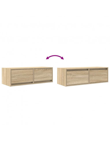 Mobili TV 2 pz Rovere Sonoma 80x31x25,5 cm in Legno Multistrato