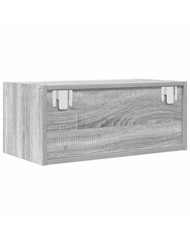 Mobili TV 2pz Grigio Sonoma 60x31x25,5 cm Legno Multistrato