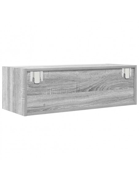 Mobili TV 2pz Grigio Sonoma 80x31x25,5 cm Legno Multistrato