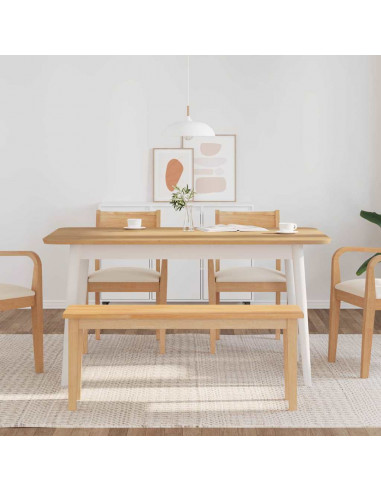 Panca 110 cm in Legno Massello di Hevea