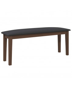 Panca 110 cm Marrone in Legno Massello di Hevea 2