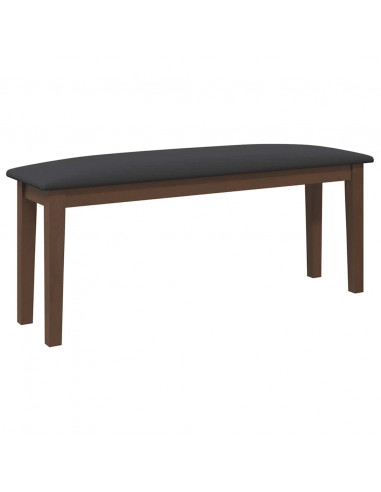 Panca 110 cm Marrone in Legno Massello di Hevea