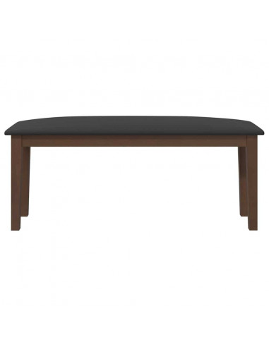 Panca 110 cm Marrone in Legno Massello di Hevea