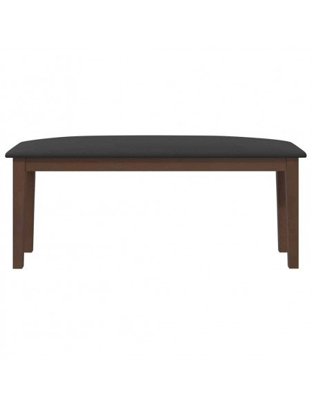 Panca 110 cm Marrone in Legno Massello di Hevea