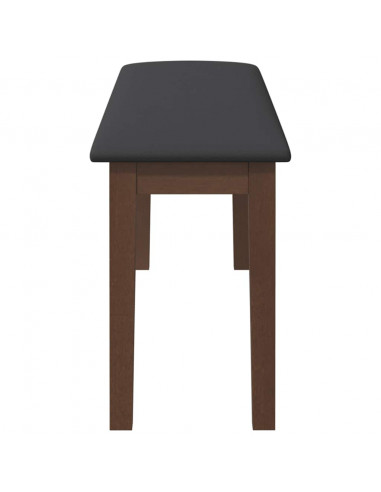 Panca 110 cm Marrone in Legno Massello di Hevea