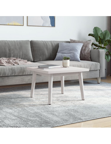 Piano Tavolo Bianco 40x40x2,5cm Legno Massello di Pino Quadrato