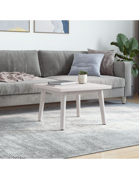 Piano Tavolo Bianco 40x40x2,5cm Legno Massello di Pino Quadrato