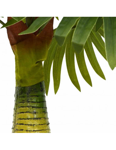 Pianta di Palma Artificiale 9 Foglie 65 cm Verde