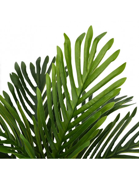 Pianta di Palma Artificiale 9 Foglie 70 cm Verde