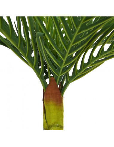 Pianta di Palma Artificiale 9 Foglie 70 cm Verde
