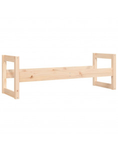 Portapneumatici 120x40x40 cm in Legno Massello di Pino 2